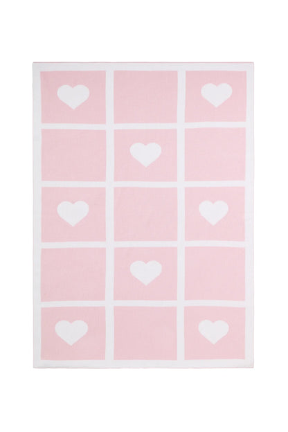 Nellapima Heart Knit Blanket