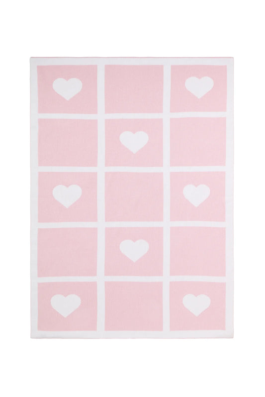 Nellapima Heart Knit Blanket
