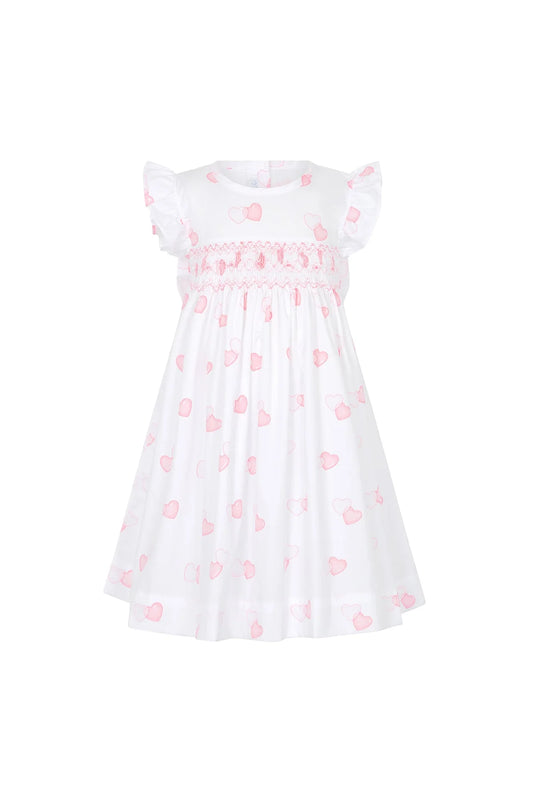 Nellapima sweetheart woven smocked girls dress
