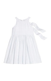 Little English Bow Back Annie Dress- Savannah Stripe