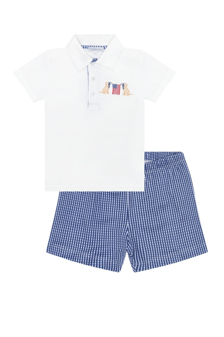 Nellapima American Pups Boys Short Set
