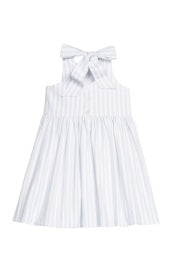 Little English Bow Back Annie Dress- Savannah Stripe