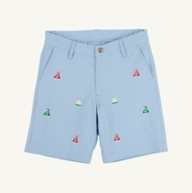 The Beaufort Bonnet Company Critter Charlie Chinos-Beale Street Blue/Sailboats