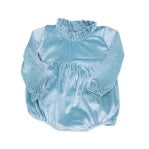 Hannah Bubble Ice Blue Velvet