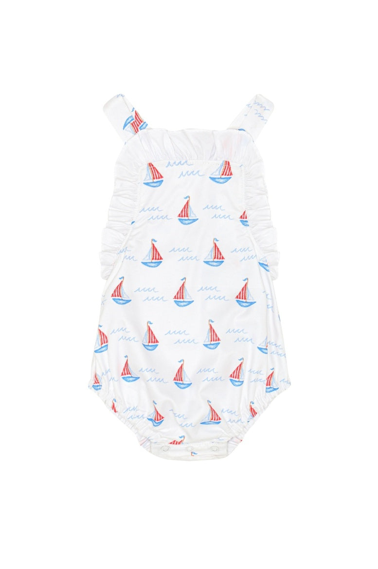 Nella Pima Sailboats Woven Summer Bubble