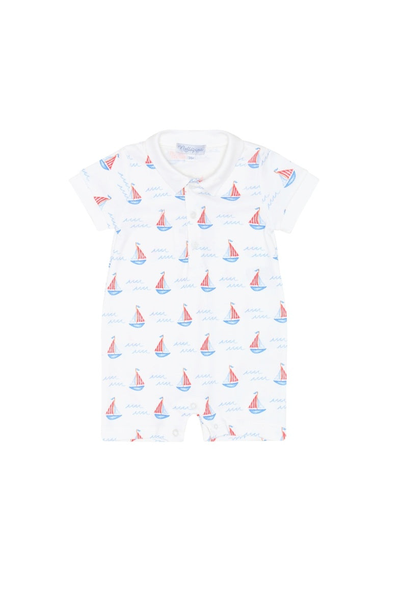 Nella Pima Sailboats Romper