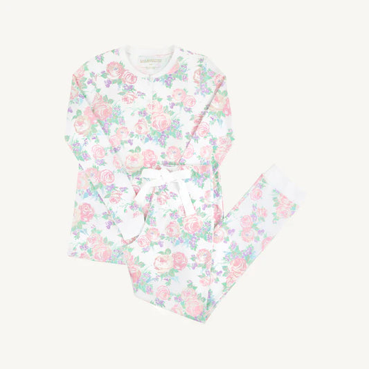 The Beaufort Bonnet Company Wimberley's Wine Down Night Night-Princess Grace Rose (Pink) with Worth Avenue White